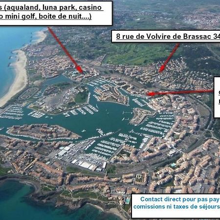 CAP D'AGDE studio cabine 6 pers. + terrasse + parking privé + clim  Exterior foto